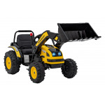 Elektrický traktor/bager - žltý